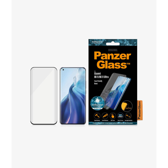 PanzerGlass - Edzett Üveg Case Friendly AB - Xiaomi Mi 11, Mi 11 Ultra, fekete