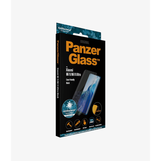 PanzerGlass - Edzett Üveg Case Friendly AB - Xiaomi Mi 11, Mi 11 Ultra, fekete