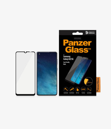 PanzerGlass - Edzett Üveg Case Friendly - Samsung Galaxy A22 5G, fekete
