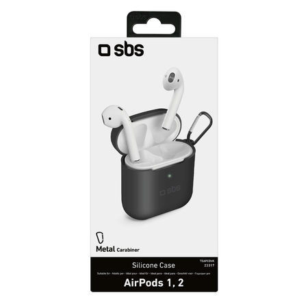 SBS - Silicon Tok - Apple AirPods 2016, AirPods 2019, fekete