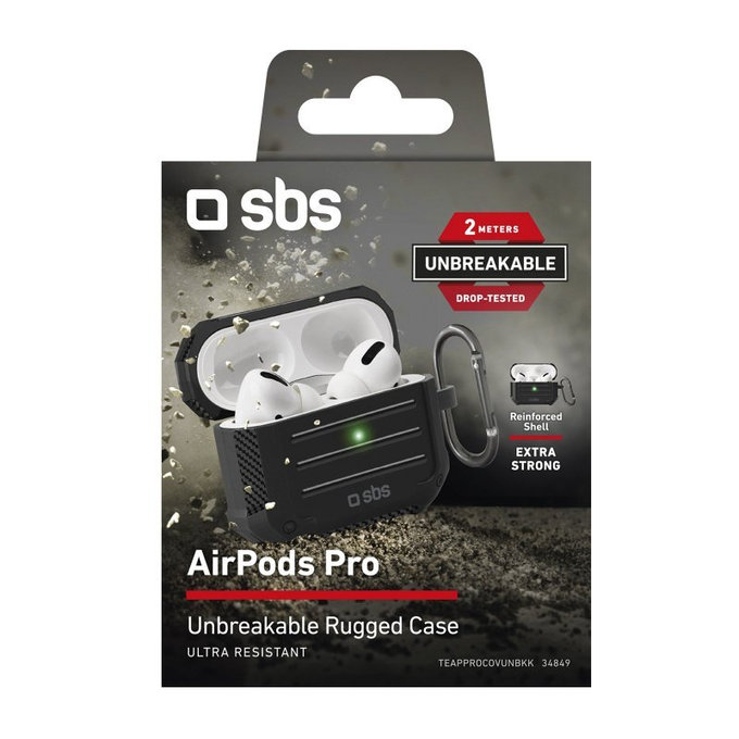 SBS - Ütésálló Tok - Apple AirPods Pro, fekete