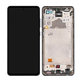 Samsung Galaxy A72 A725F, A726B - LCD Kijelző + Érintőüveg + Keret (Awesome Black) - GH82-25460A, GH82-25463A, GH82-25624A, GH82-25849A Genuine Service Pack