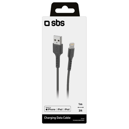 SBS - Lightning / USB Kábel (1m), fekete