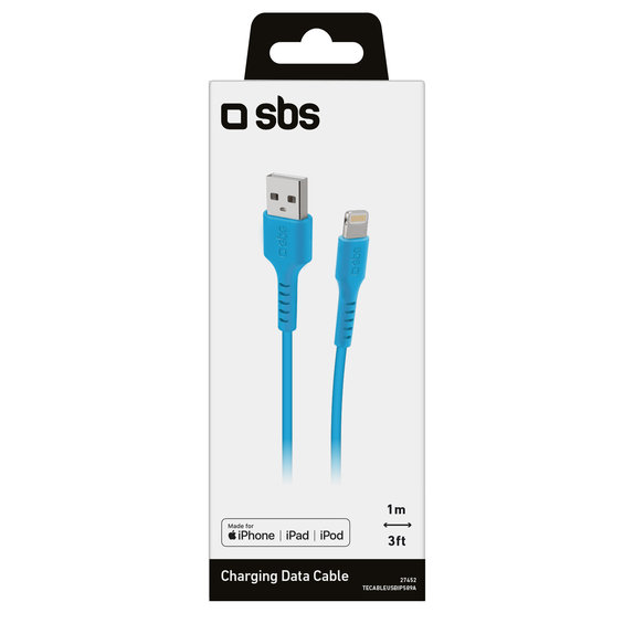 SBS - Lightning / USB Kábel (1m), kék