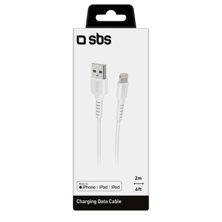 SBS - Lightning / USB Kábel (2m), fehér