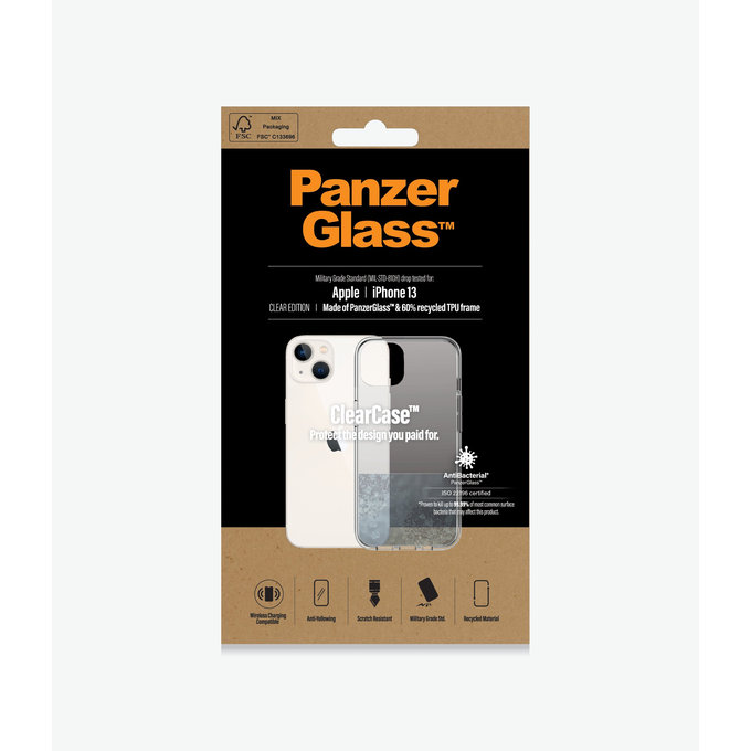 PanzerGlass - Tok ClearCase AB - iPhone 13, átlátszó