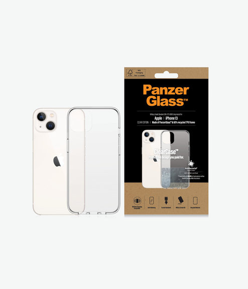 PanzerGlass - Tok ClearCase AB - iPhone 13, átlátszó