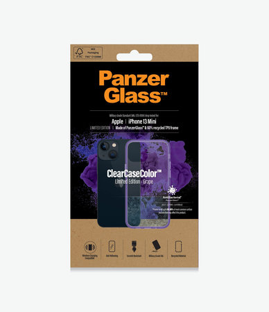 PanzerGlass - Tok ClearCaseColor AB - iPhone 13 mini, grape