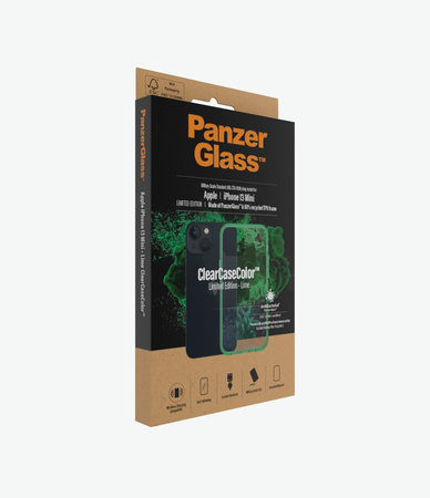 PanzerGlass - Tok ClearCaseColor AB - iPhone 13 mini, lime