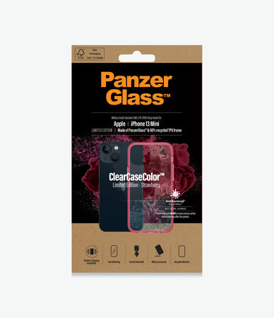 PanzerGlass - Tok ClearCaseColor AB - iPhone 13 mini, strawberry