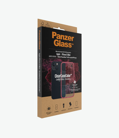 PanzerGlass - Tok ClearCaseColor AB - iPhone 13 mini, strawberry
