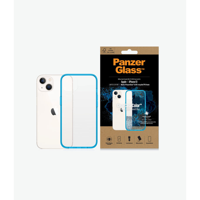 PanzerGlass - Tok ClearCaseColor AB - iPhone 13, bondi blue