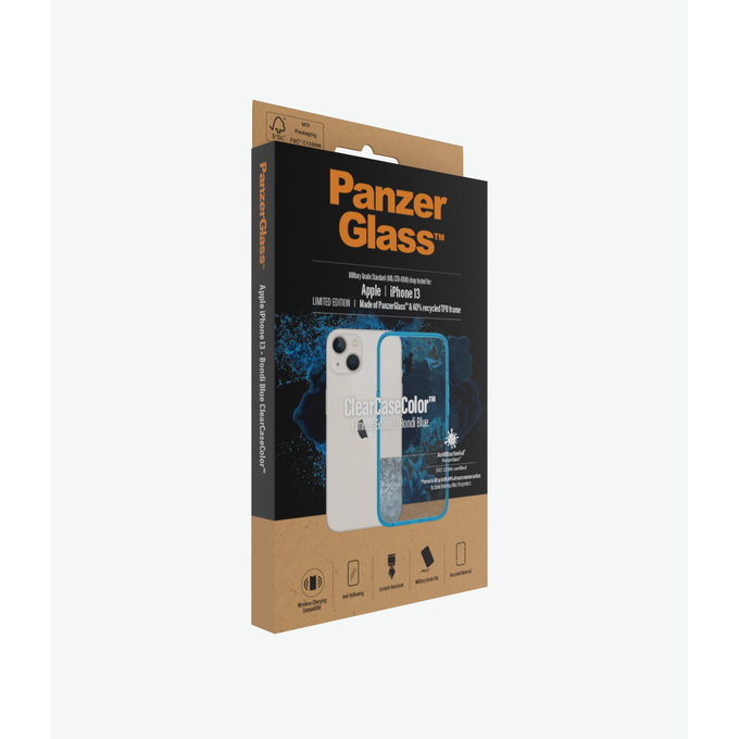 PanzerGlass - Tok ClearCaseColor AB - iPhone 13, bondi blue