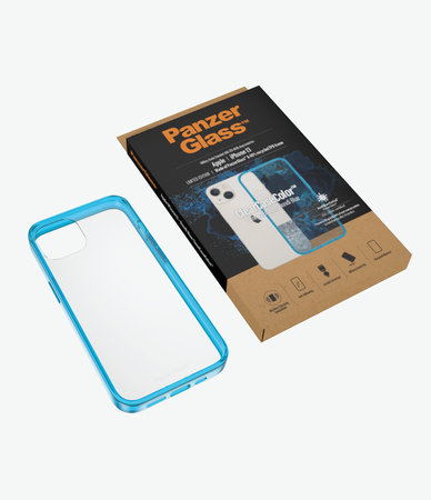 PanzerGlass - Tok ClearCaseColor AB - iPhone 13, bondi blue