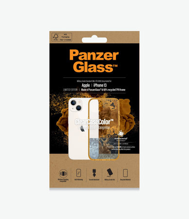 PanzerGlass - Tok ClearCaseColor AB - iPhone 13, tangerine