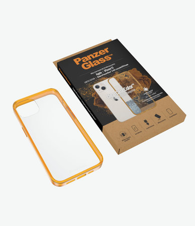 PanzerGlass - Tok ClearCaseColor AB - iPhone 13, tangerine