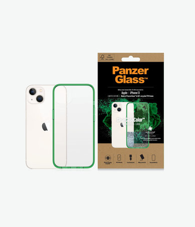 PanzerGlass - Tok ClearCaseColor AB - iPhone 13, lime