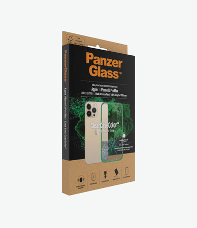 PanzerGlass - Tok ClearCaseColor AB - iPhone 13 Pro Max, lime