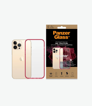 PanzerGlass - Tok ClearCaseColor AB - iPhone 13 Pro Max, strawberry