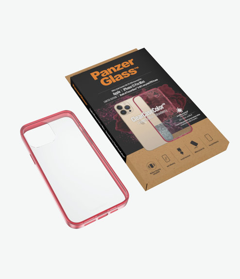 PanzerGlass - Tok ClearCaseColor AB - iPhone 13 Pro Max, strawberry