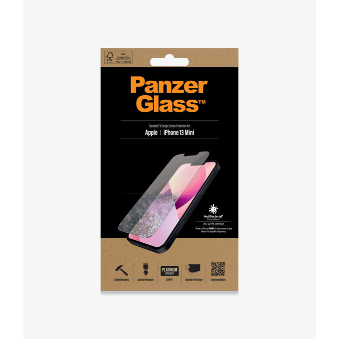 PanzerGlass - Edzett Üveg Standard Fit AB - iPhone 13 mini, átlátszó