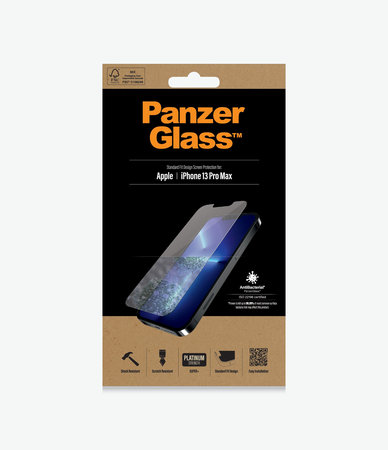 PanzerGlass - Edzett Üveg Standard Fit AB - iPhone 13 Pro Max és 14 Plus, átlátszó