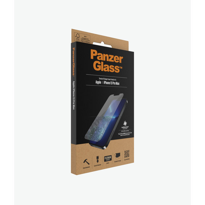 PanzerGlass - Edzett Üveg Standard Fit AB - iPhone 13 Pro Max és 14 Plus, átlátszó