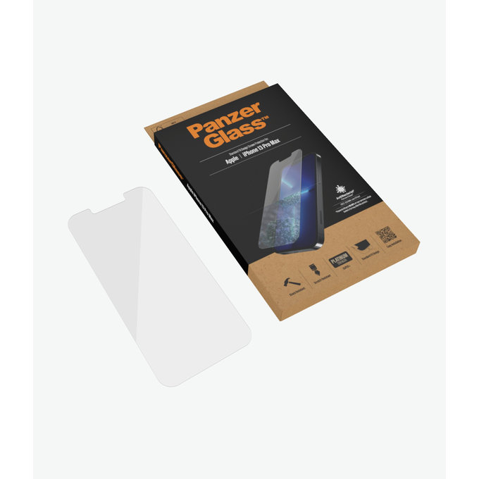 PanzerGlass - Edzett Üveg Standard Fit AB - iPhone 13 Pro Max és 14 Plus, átlátszó