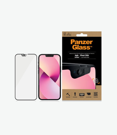 PanzerGlass - Edzett Üveg Case Friendly CamSlider AB - iPhone 13 mini, fekete