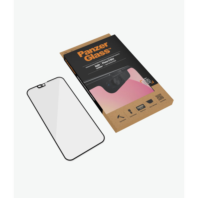 PanzerGlass - Edzett Üveg Case Friendly CamSlider AB - iPhone 13 mini, fekete
