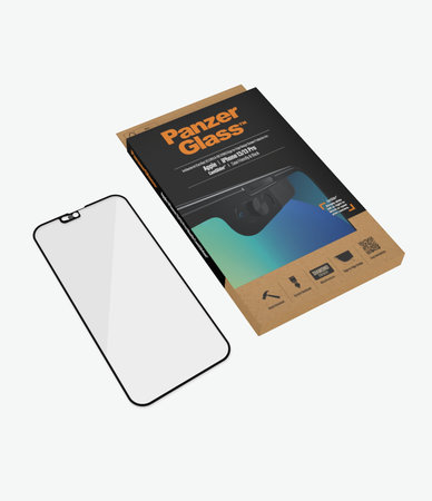 PanzerGlass - Edzett Üveg Case Friendly CamSlider AB - iPhone 13, 13 Pro és 14, fekete