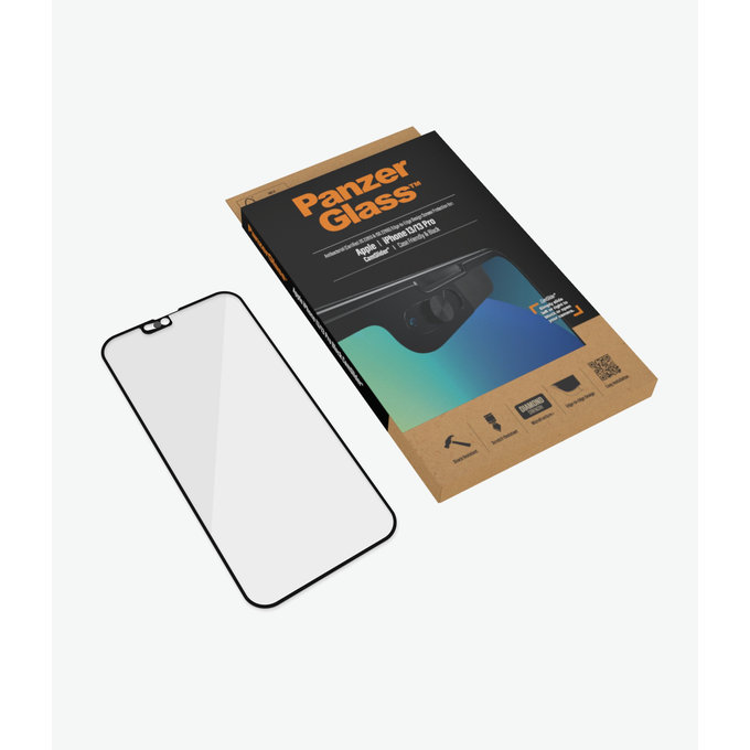 PanzerGlass - Edzett Üveg Case Friendly CamSlider AB - iPhone 13, 13 Pro és 14, fekete