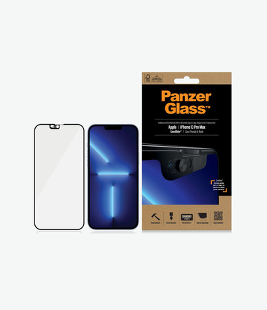 PanzerGlass - Edzett Üveg Case Friendly CamSlider AB - iPhone 13 Pro Max és 14 Plus, fekete