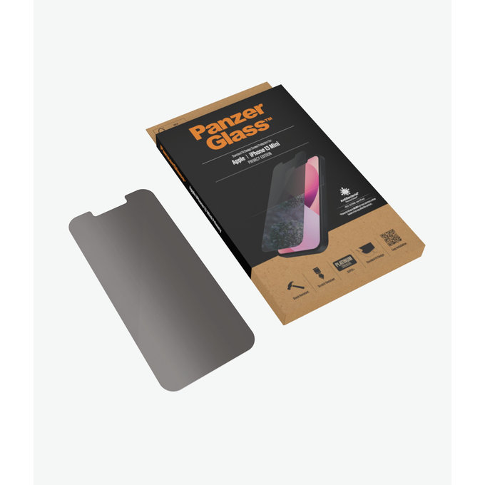 PanzerGlass - Edzett Üveg Standard Fit Privacy AB - iPhone 13 mini, átlátszó