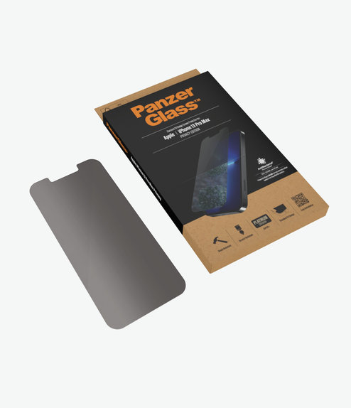 PanzerGlass - Edzett Üveg Standard Fit Privacy AB - iPhone 13 Pro Max és 14 Plus, átlátszó