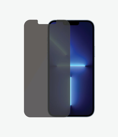 PanzerGlass - Edzett Üveg Standard Fit Privacy AB - iPhone 13 Pro Max és 14 Plus, átlátszó