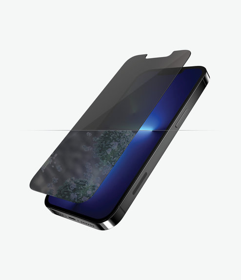 PanzerGlass - Edzett Üveg Standard Fit Privacy AB - iPhone 13 Pro Max és 14 Plus, átlátszó