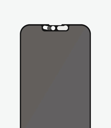 PanzerGlass - Edzett Üveg Case Friendly Privacy CamSlider AB - iPhone 13 mini, fekete