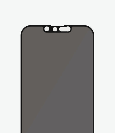 PanzerGlass - Edzett Üveg Case Friendly Privacy AB - iPhone 13 Pro Max és 14 Plus, fekete