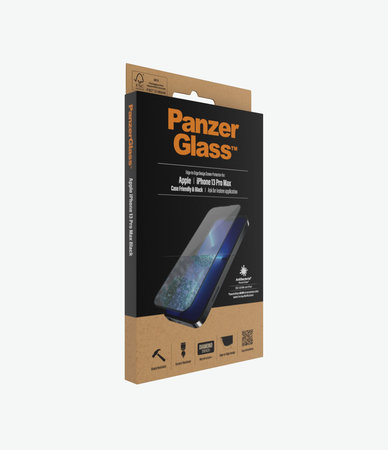 PanzerGlass - Edzett Üveg Case Friendly AB - iPhone 13 Pro Max és 14 Plus, fekete