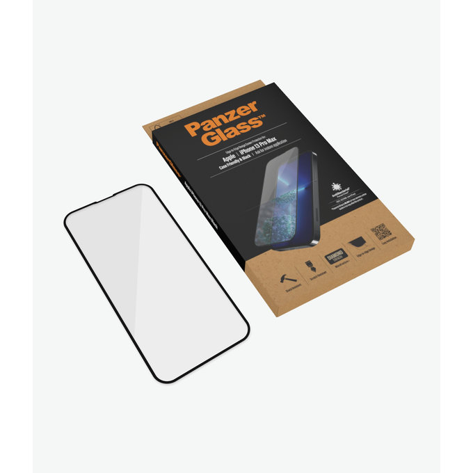PanzerGlass - Edzett Üveg Case Friendly AB - iPhone 13 Pro Max és 14 Plus, fekete