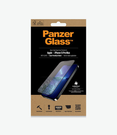 PanzerGlass - Edzett Üveg Case Friendly Anti-Glare AB - iPhone 13 Pro Max és 14 Plus, fekete