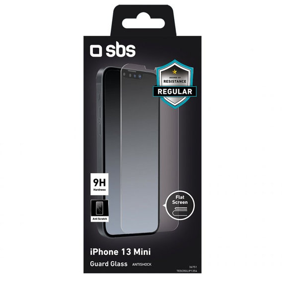 SBS - Edzett Üveg - iPhone 13 mini, transparent