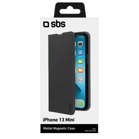 SBS - Tok Book Wallet Lite - iPhone 13 mini, fekete