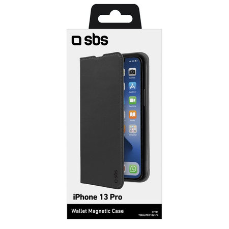 SBS - Tok Book Wallet Lite - iPhone 13 Pro, fekete