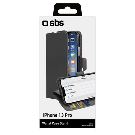 SBS - Tok Book Wallet - iPhone 13 Pro, fekete