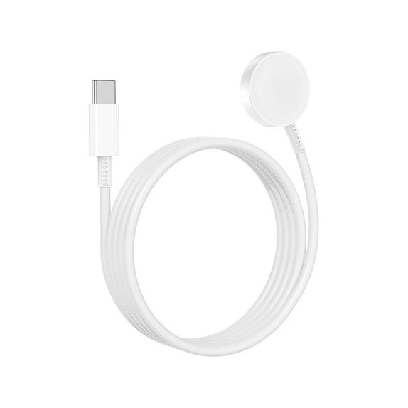 Mágneses Apple Watch gyorstöltő, USB-C, 1 m, aluminium, bulk