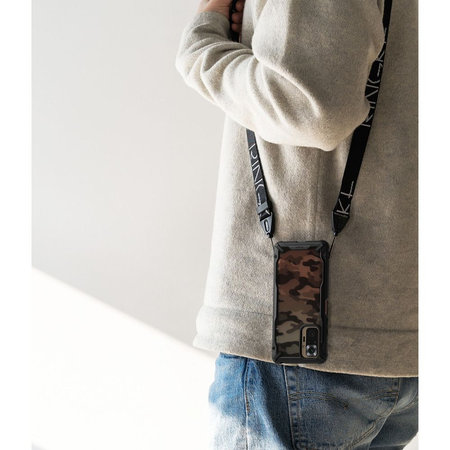 Ringke - Fusion X tok Xiaomi Redmi Note 10 Pro készülékhez, fekete álcázás