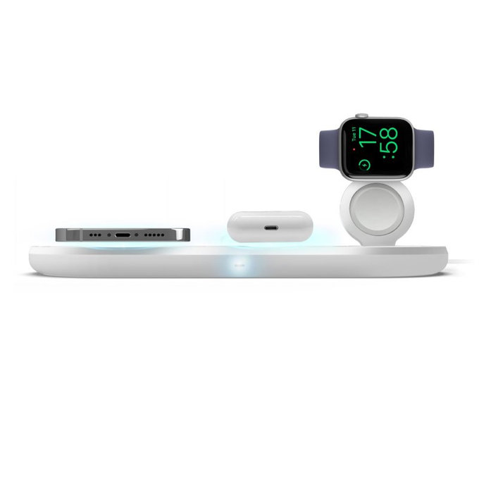 SBS - Vezeték Nélküli Töltő 3 az 1, fehér