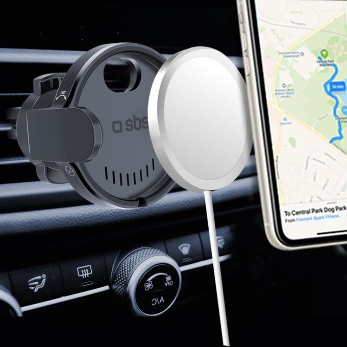 SBS - Autótartó autóhoz MagSafe-rel, fekete